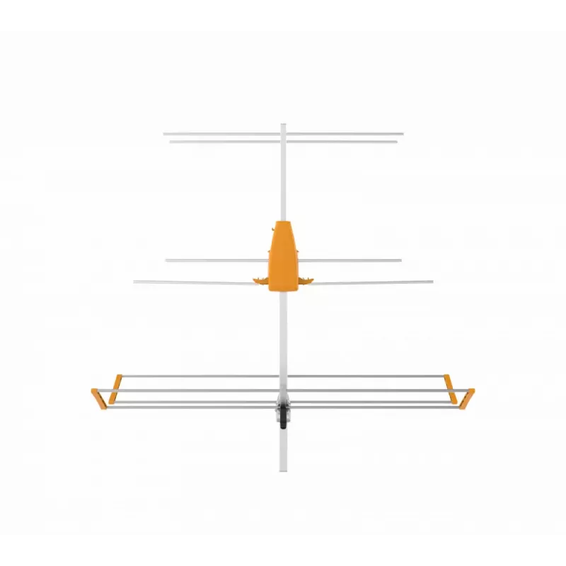 TELEVES Yagi V BIII VHF antena, 5 elementi, 174-230 MHz, 7.5 dBi, F-Type savienotājs, āra, melna