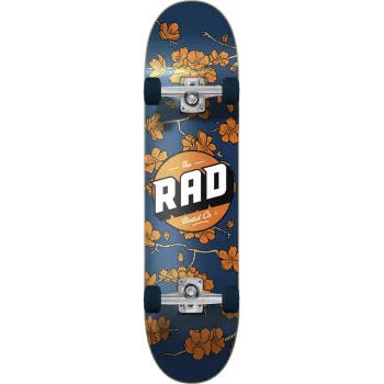 RAD Checkers Complete Skateboard 7.5 Navy