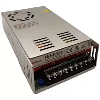 HISMART LRS-500-12 12V 40A 500W AC-DC barošanas bloks
