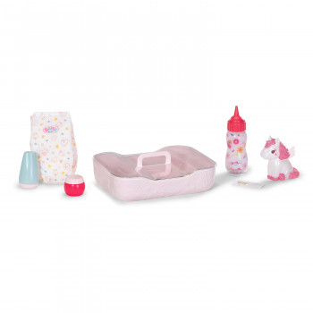 ZAPF CREATION BABY born Schlafenszeit komplekts – 3 daļu leļļu pidžama, cepure un knupis 43 cm lellēm