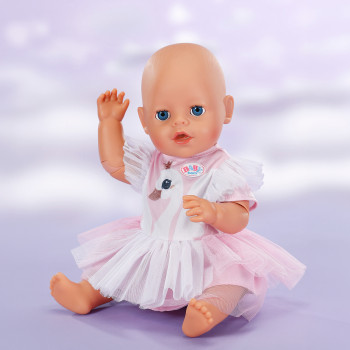 ZAPF CREATION BABY born Gulbja kleita 43 cm lelles tērps