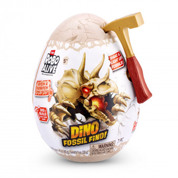 Zuru Robo Alive Mini Dino Fosiliju Izdzīšanas komplekts ar kolekcionējamu dino figūriņu (Assorted)