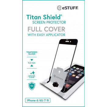 Apple iPhone 8/7/6S 9H 0,33 mm rūdīta stikla ekrāna aizsargs, caurspīdīgs