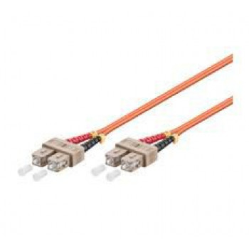 Microconnect 1m SC/UPC-SC/UPC dupleksa daudzmodu OM2 optiskā savienojuma kabelis, LSZH, oranžs