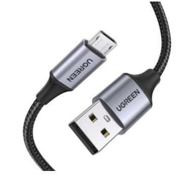 UGREEN USB-A uz Micro-USB Quick Charge 3.0 kabelis 1m melns
