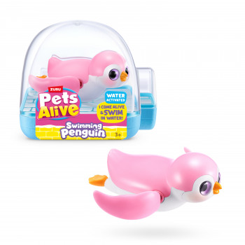 Zuru Pets Alive peldēšanas pingvīns - dažādu krāsu robotizēta vannas rotaļlieta