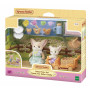 EPOCH Sylvanian Families Saulainais piknika komplekts - Fennec lapsas māsa un mazulis