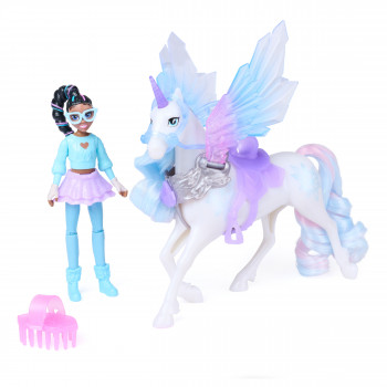 Spin Master Unicorn Academy Wing Magic Layla un Glacier rotaļu komplekts