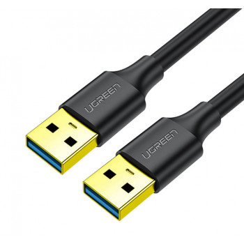 UGREEN USB 3.0 Type-A vīriešu–vīriešu kabelis 3m melns