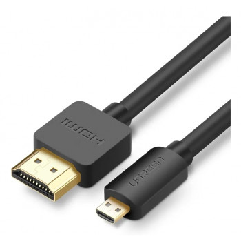 UGREEN HD127 Micro HDMI uz HDMI kabelis 4K 3D 1m Melns