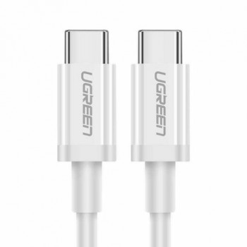 UGREEN US264 USB-C uz USB-C kabelis 60W PD 1,5m balts