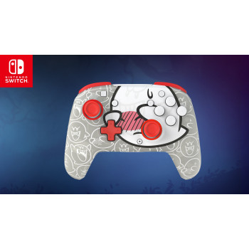PDP Afterglow Wave bezvadu kontrolieris Nintendo Switch – Boo-Hoo Clear ar RGB