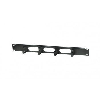 Intellinet 204279 19 inch 1U Rack kabeļu organizators ar 4 āķiem, 48 mm dziļums, melns