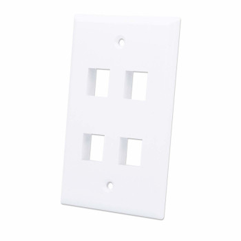 Intellinet 163316 Virsmas montāžas kārba 4 Keystone moduļiem, balta