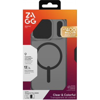 ZAGG Santa Cruz Snap Maciņš iPhone 17 Pro - Midnight Black