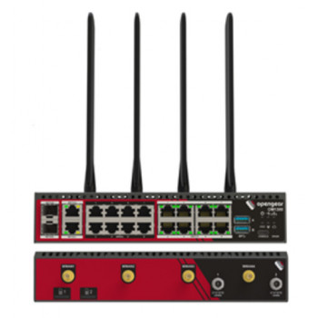 Opengear OM1308-8E-C industriālais Gigabit PoE+ slēdzis ar 8 portu seriālo serveri, 8x RS-232 (X1/X2 izvēles), 8x 10/100/1000BASE-T, 240W PoE budžets, DIN sliedei