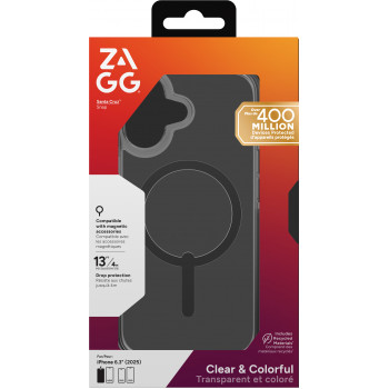 ZAGG Santa Cruz Snap aizsargmaciņa Apple iPhone 17 - melna
