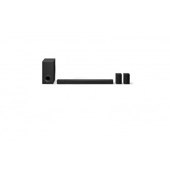 LG DS80TR 5.1.2 kanālu Dolby Atmos skaņas josla ar bezvadu zemfrekvences skaļruni un aizmugures skaļruņiem, 480W, melna