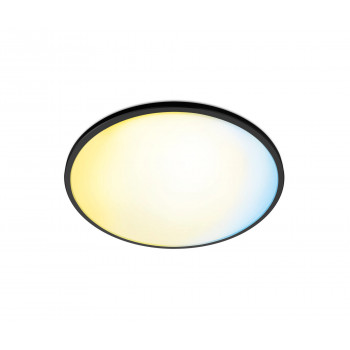 Signify WiZ Super Slim griestu lampa ar balto un krāsu gaismu 14W melna