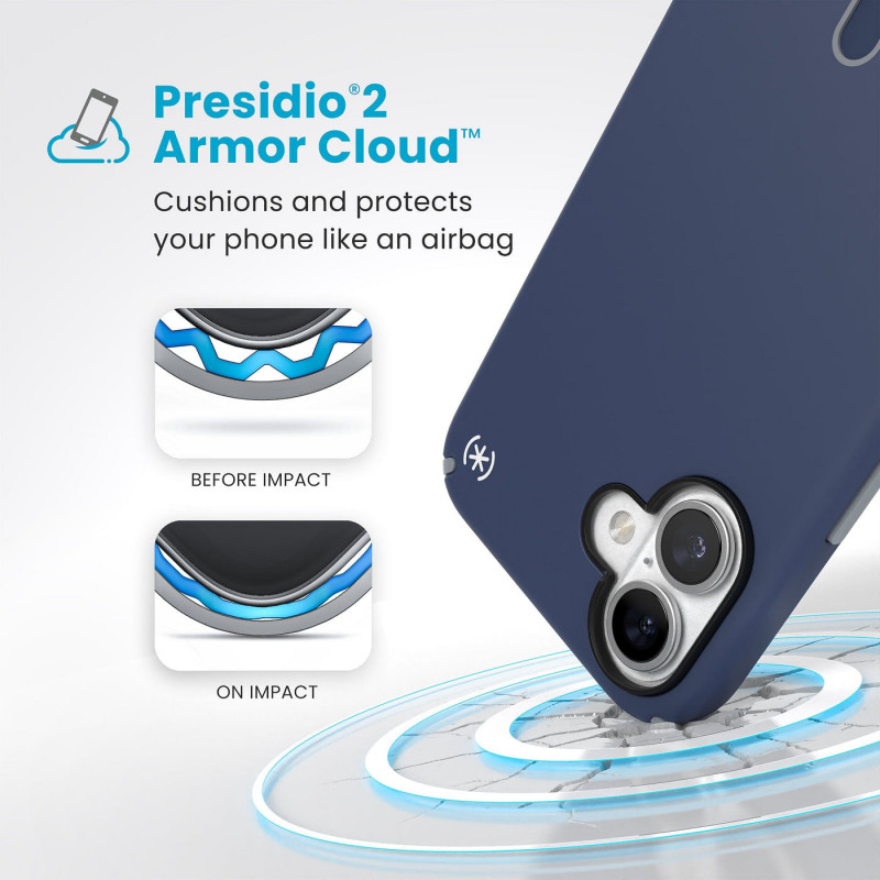 Speck Presidio2 Pro ClickLock un MagSafe maciņš iPhone 16 Plus - Navy