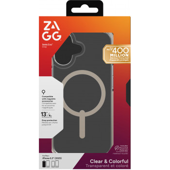 ZAGG Santa Cruz Snap Maciņš iPhone 17 Titanium - Melns