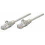 Intellinet Cat6 U/UTP Patch vads, 1,5 m, pelēks, Snagless, varš, 1 Gbps