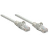 Intellinet Cat6 U/UTP Patch vads, 1,5 m, pelēks, Snagless, varš, 1 Gbps