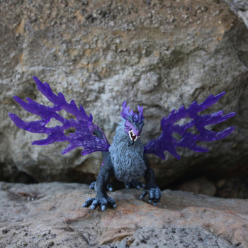 Schleich Eldrador Creatures ēnu pūķa rotaļu figūra, kustīgi spārni, ar roku krāsota, vecumam 7-12 gadi