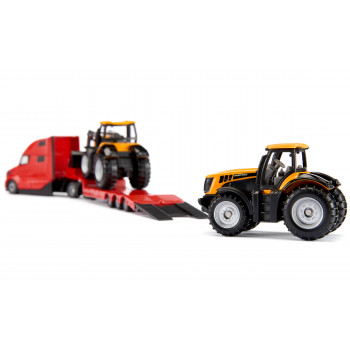 SIKU 1785 SUPER Volvo kravas auto ar JCB traktoriem