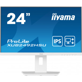 Iiyama ProLite XUB2492HSU-W5 23,8 collu Full HD IPS monitors ar USB centrmezglu un regulējamu augstumu