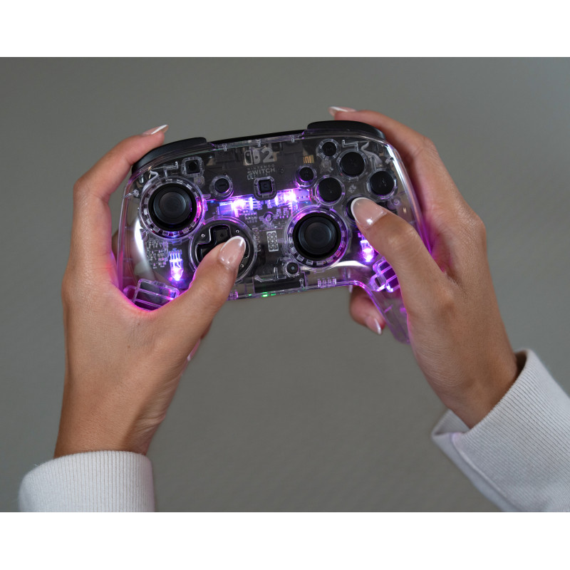 Turtle Beach Afterglow Transparent Wireless RGB spēļu kontrolieris Nintendo Switch 2