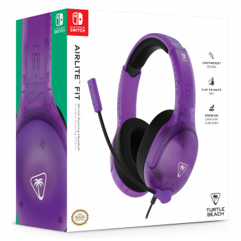 Turtle Beach Airlite Fit vadu spēļu austiņas Nintendo Switch - Ghost Lila TBS-8002-45