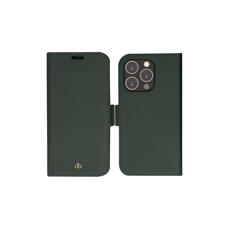 dbramante1928 New York apvalks ar vāciņu Apple iPhone 14 Pro - Evergreen - ilgtspējīga pilngraudu āda
