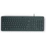 HP 150 vadu tastatūra HE - pilna izmēra USB tastatūra, melna, izturīga pret izšļakstīšanos, ar ciparu taustiņu bloku 664R5AA#ABT