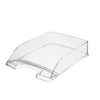 LEITZ dokumentu paplāte Transparent Plus, DIN A4, caurspīdīga polistirola, augsta spīduma, kraujama vertikāli vai ar nobīdi 5226-00-02