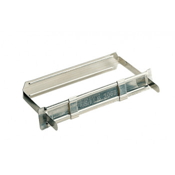 Leitz dokumentu stiprinājums metāla ar 2 slīdņiem standarta 80 mm perforācijai, sudraba, 50 gab. (3068-00-00)