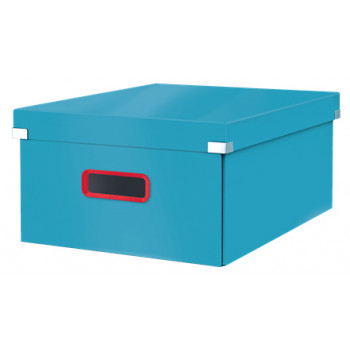 LEITZ Click & Store Cosy L uzglabāšanas kaste, zila, ar PP laminētu cieto kartonu, montāža ar spiedpogām, 1 gab. 5349-00-61