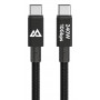 Black Rock USB-C uz USB-C kabelis 240W 10Gbps 1,2m melns 00201766