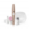 Braun FaceSpa Pro 921 3-in-1 sejas epilators, tīrīšanas birste un tonizēšanas ierīce, bronzas-balta