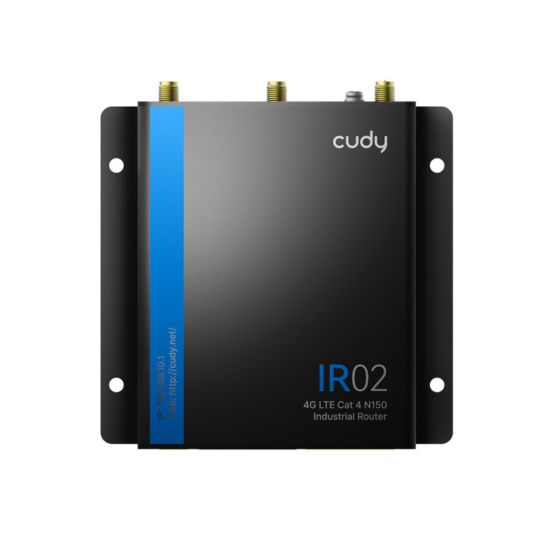 Cudy IR02 Industriālais 4G LTE Cat 4 maršrutētājs, Dual SIM, 2x Ethernet, DIN sliedes stiprinājums, EU IR02_EU