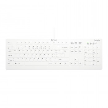 CHERRY DIGITAL HEALTH Active Key AK-C8112 Medicīniskā Mazgājamā Klaviatūra, Pilna Izmēra, USB, QWERTZ, Balta AK-C8112-US-W/CH
