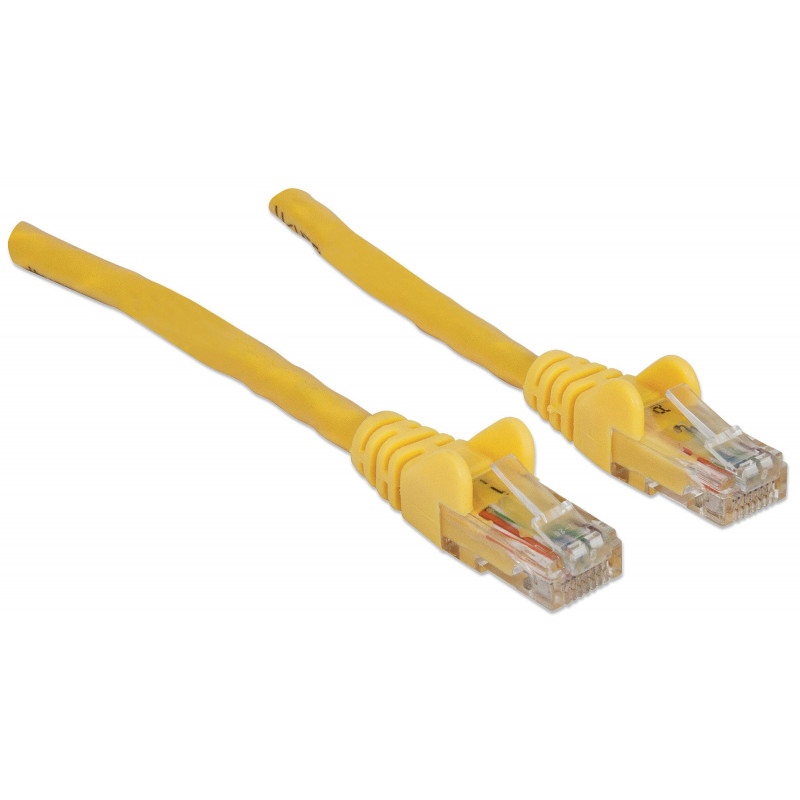 Intellinet Cat6 UTP tīkla kabelis, 2 x RJ-45, liets, 7,5 m, dzeltens (342391)