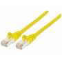 Intellinet High Performance Cat.7 SFTP tīkla savienojuma kabelis, 15 m, RJ-45 male to RJ-45 male, dzeltens, bez halogēniem, snagless 741125