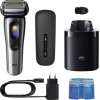 Braun NEVO 17000cc elektriskais skuveklis ar Clean&Charge staciju, 5 režīmi, 360° galva, hroms/sudrabs 349659