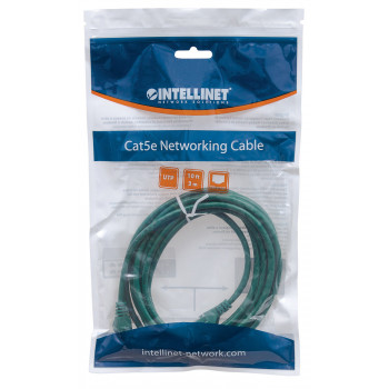 Intellinet Cat6 UTP savienojuma kabelis, 2 x RJ-45, liets, 5,0 m, zaļš (343718)