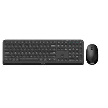 PHILIPS SPT6407B bezvadu klaviatūras un peles komplekts, melns