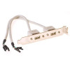 ACT SB2400 8 vietu pagarinātājs ar 2 USB-A uzlādes portiem, 1,5 m kabelis, melns