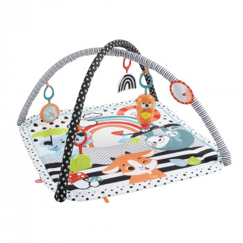 Mattel Baby Activity Gym ar spēles arku, gaismām un mūziku, rotaļu paklājiņš/arka (HBP41)