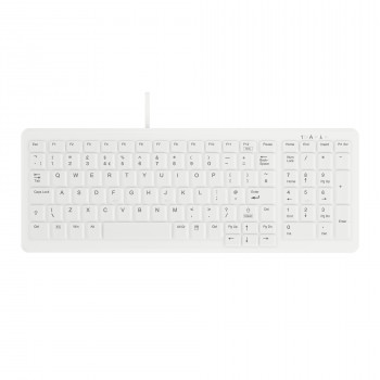CHERRY Active Key MedicalKey AK-C7000F-U1-W/UK Vadu USB klaviatūra, balta/gaisi pelēka, IP68 noslēgta, dezinficējama