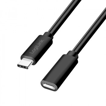 LogiLink CU0211 USB-C pagarinājuma kabelis 100W 2m melns